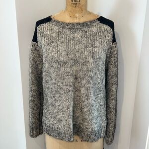 JCrew Women’s Sweater Heathered Grey and Black